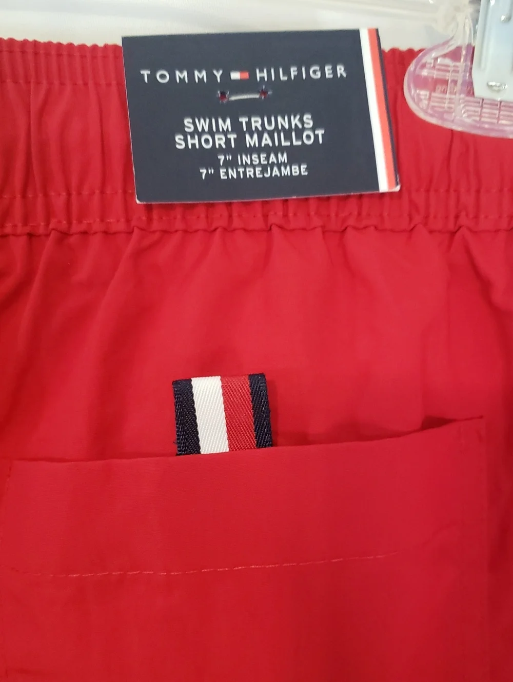 Tommy Hilfiger NWT Classic Red Swim Trunks